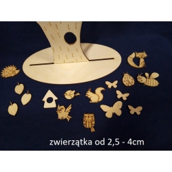 SKLEJKA #3mm Zestaw kreatywny dla dzieci / wys; 25cm / zwierzątka leśne, drzewo / 0254 / ptaszki, wiewiórka, lisek itp